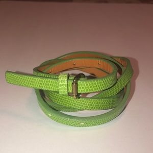 Small lime green Gap belt